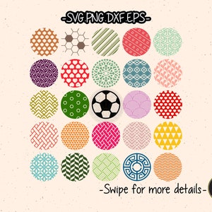 Round Circle Keychain Key Ring Template SVG Cricut Cut File Clipart - Etsy