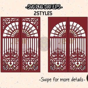 5x7 Gate Fold Lace Wedding Invitation Template SVG Laser Cut File Cricut