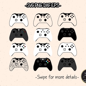Video Game Controller Gaming Gamer SVG Cut File Cricut Silhouette Cameo Clipart