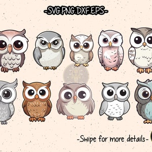 Cute Owl SVG Cut File Cricut Clipart