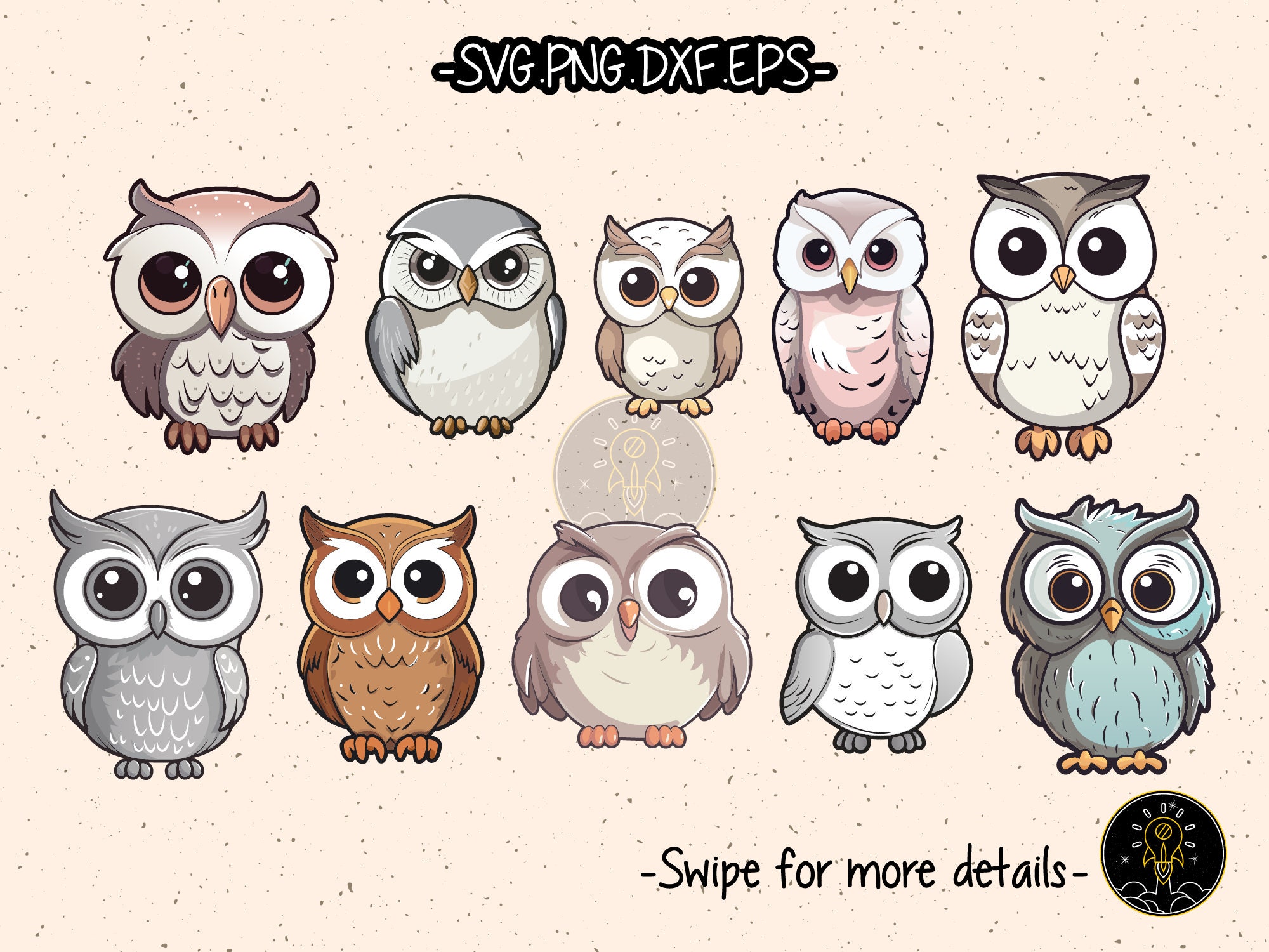 Cute Owl SVG Cut File Cricut Clipart