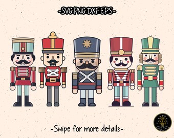 Christmas Nutcracker SVG Cut File Cricut Clipart PNG