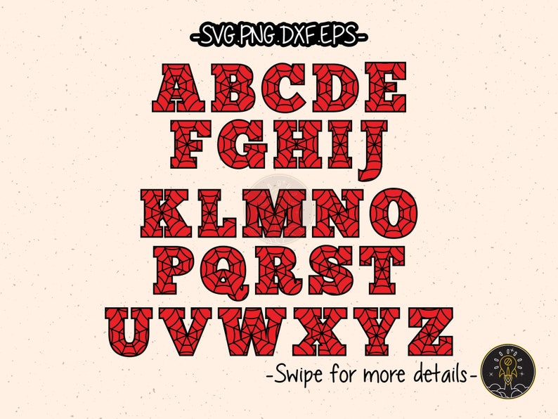 SpiderWeb Spider Number Letter Font Alphabet SVG Cricut Cut File Clipart