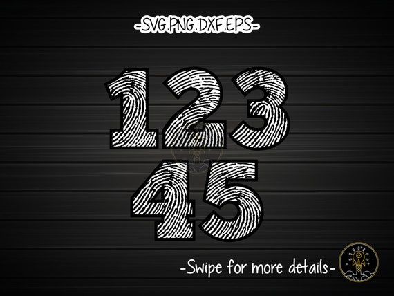 Fingerprint Number Letter Font Alphabet SVG Cut File Vector Cricut Clipart Png Dxf Eps Fingerprint Number Letter Font Alphabet SVG Cut File Vector Cricut Clipart Png Dxf Eps