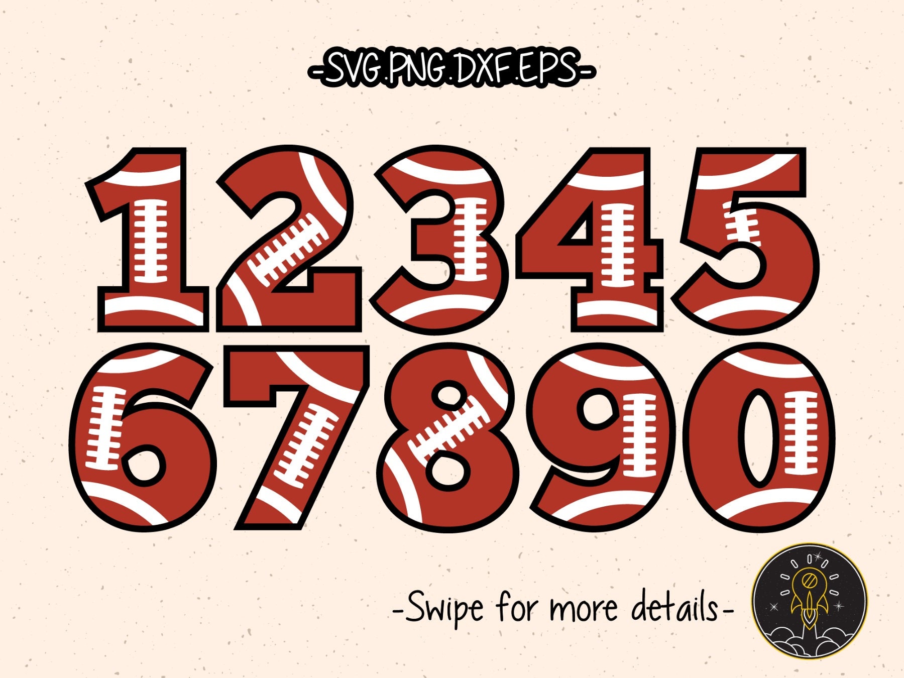 American Football Team Numbers Letter Font Alphabet Lettering - Etsy
