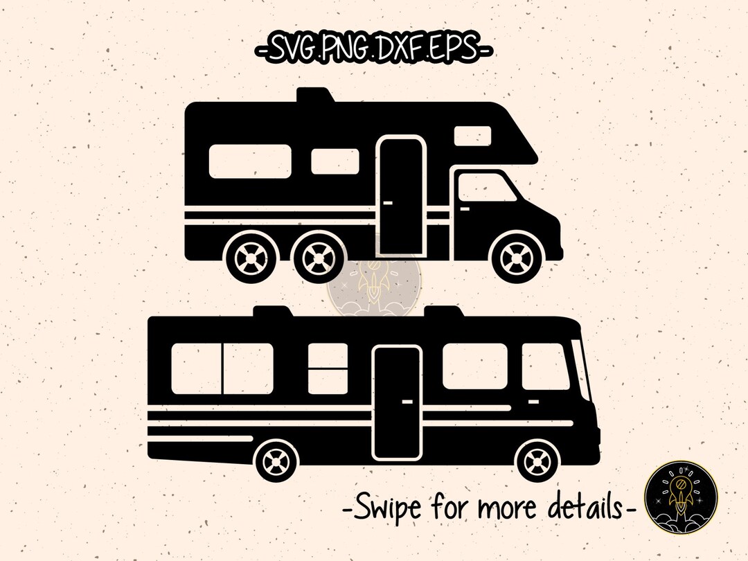 Motorhome RV Class A Class C SVG Cut File Cricut Clipart - Etsy