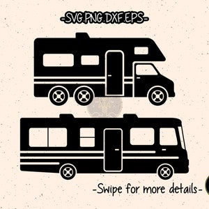 Motorhome RV Class A Class C SVG Cut File Cricut Clipart - Etsy