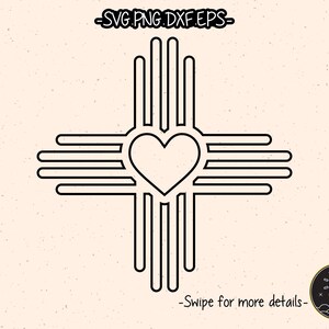 New Mexico Zia Sun Symbol SVG Cricut Cut File Clipart