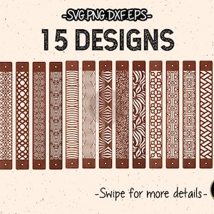2 Layers Abstract Geometry Bracelet Template SVG Laser Cut File