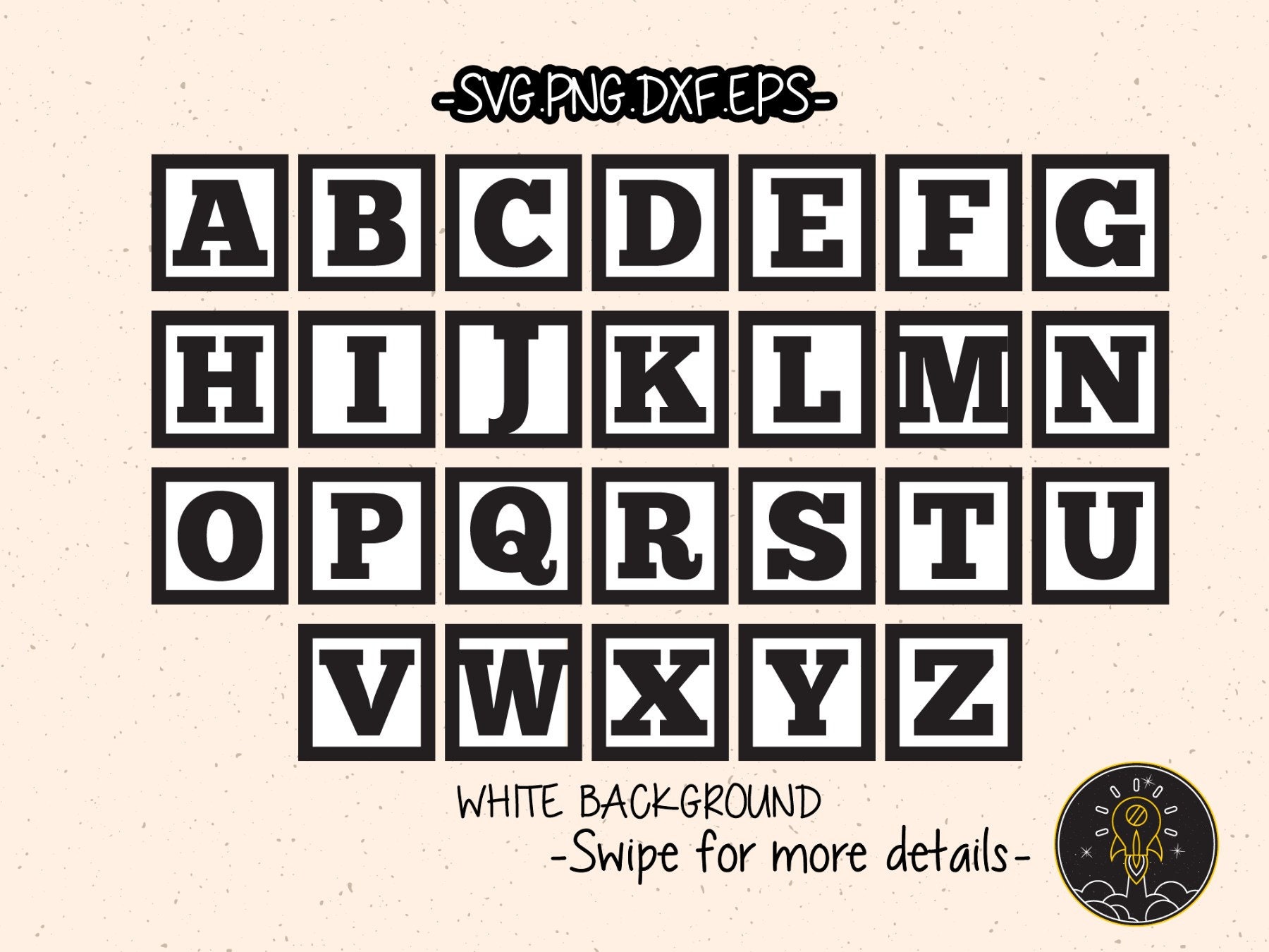 Baby Blocks Babyshower Number Letter Font Alphabet SVG Cricut - Etsy