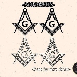Freemasonry Masonic Freemason Masonry Masons SVG Cut File Cricut Clipart