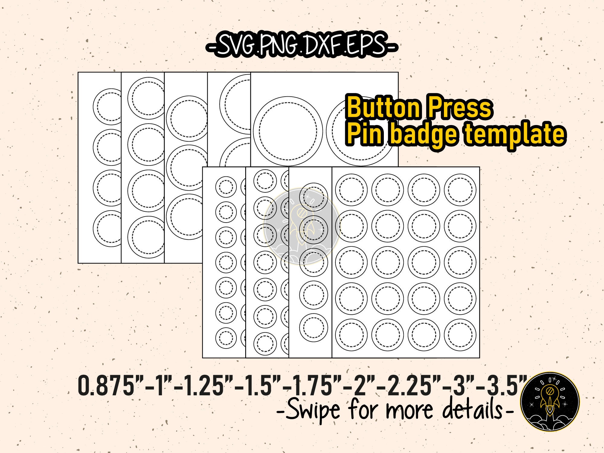 Press Insert-Circle We R Memory Keepers Button Press (58mm) – Brotherz  T-Shirt Shop