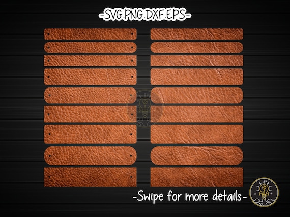 Leather Cuff Bracelet Template SVG Laser Cut File Vector | Etsy