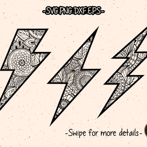 Lightning Bolt Laser Cut File Etsy