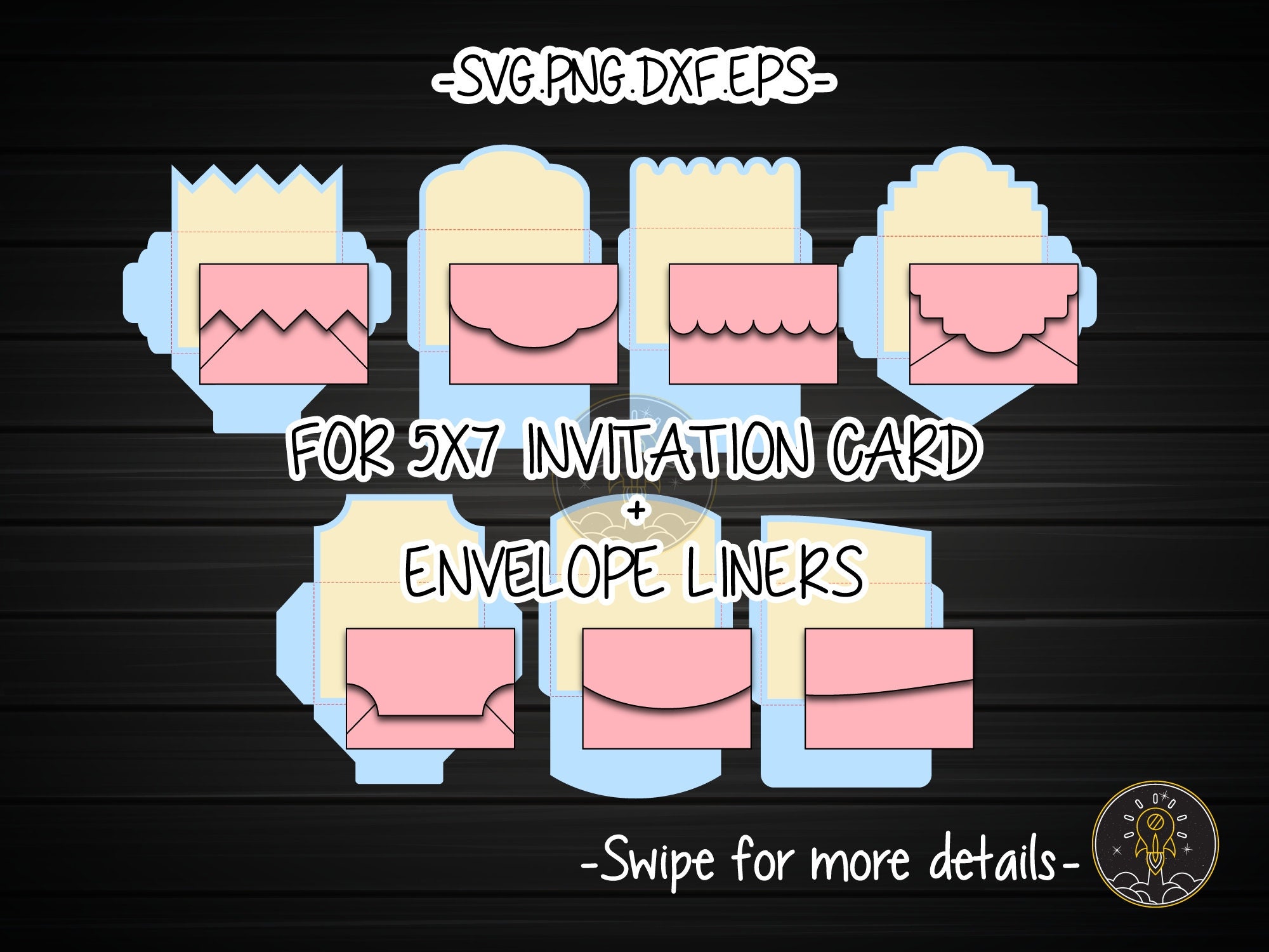 A7 Envelope Template SVG Laser Cut File Vector Cricut Etsy UK