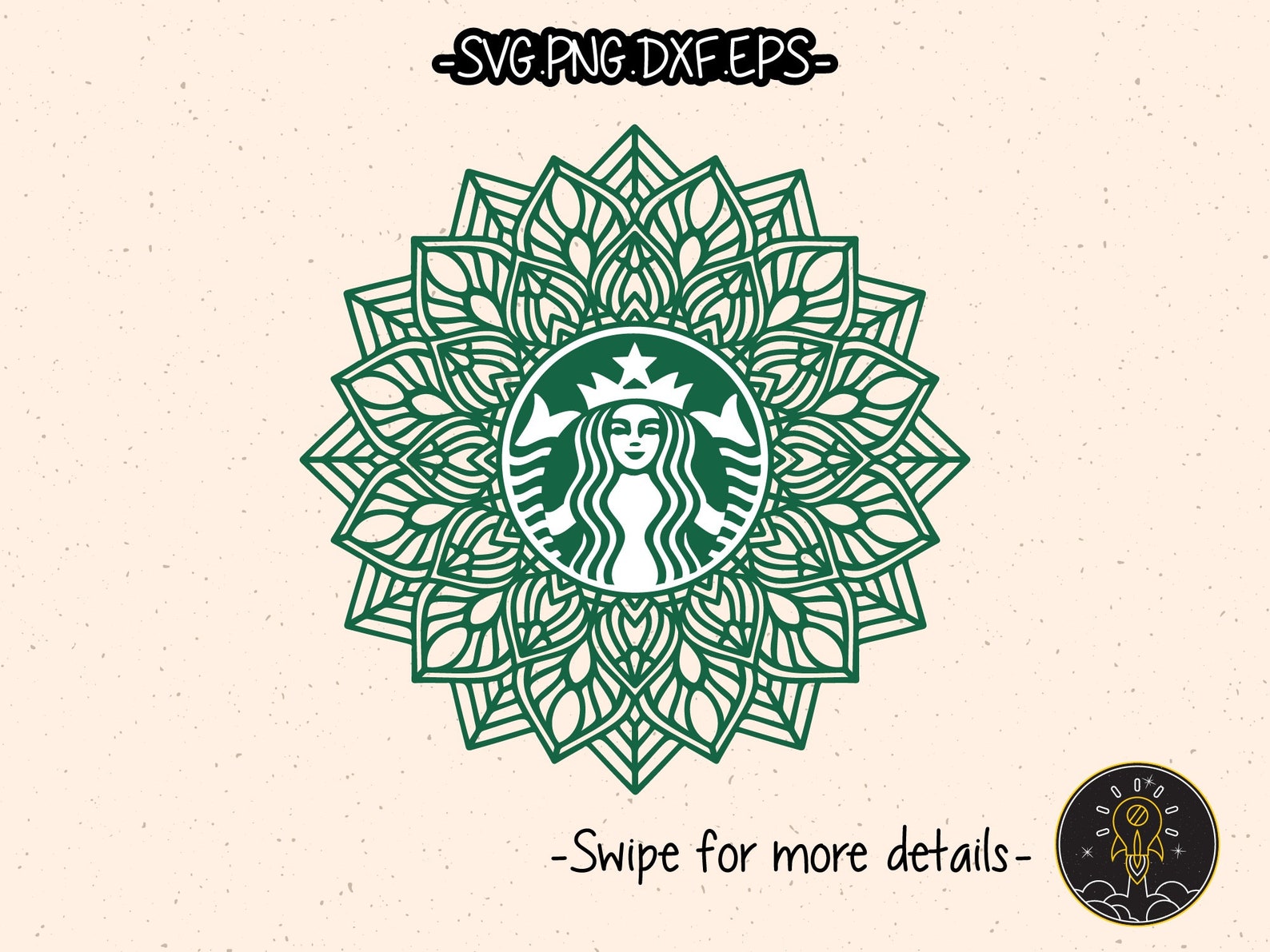 Download Mandala Starbucks SVG Cup Tumbler Cold Cup Sticker Decal Cut | Etsy