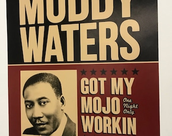Muddy Waters show poster reproduction