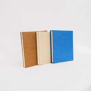 Carnet de notes relié en tissu, carnet de croquis, carnet de notes vierge à faire soi-même, livre fait main, 4 x 3,5 po.