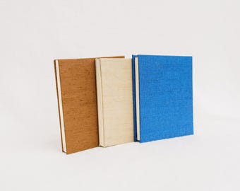 Clothbound Pocket Notebook, Sketchbook Journal, DIY Blank Notebook, Handmade book, 4x3.5"