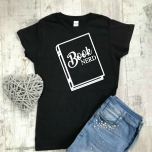 Book Nerd T-shirt Book Lover Gift Reader T Shirt Unisex Top - Etsy UK