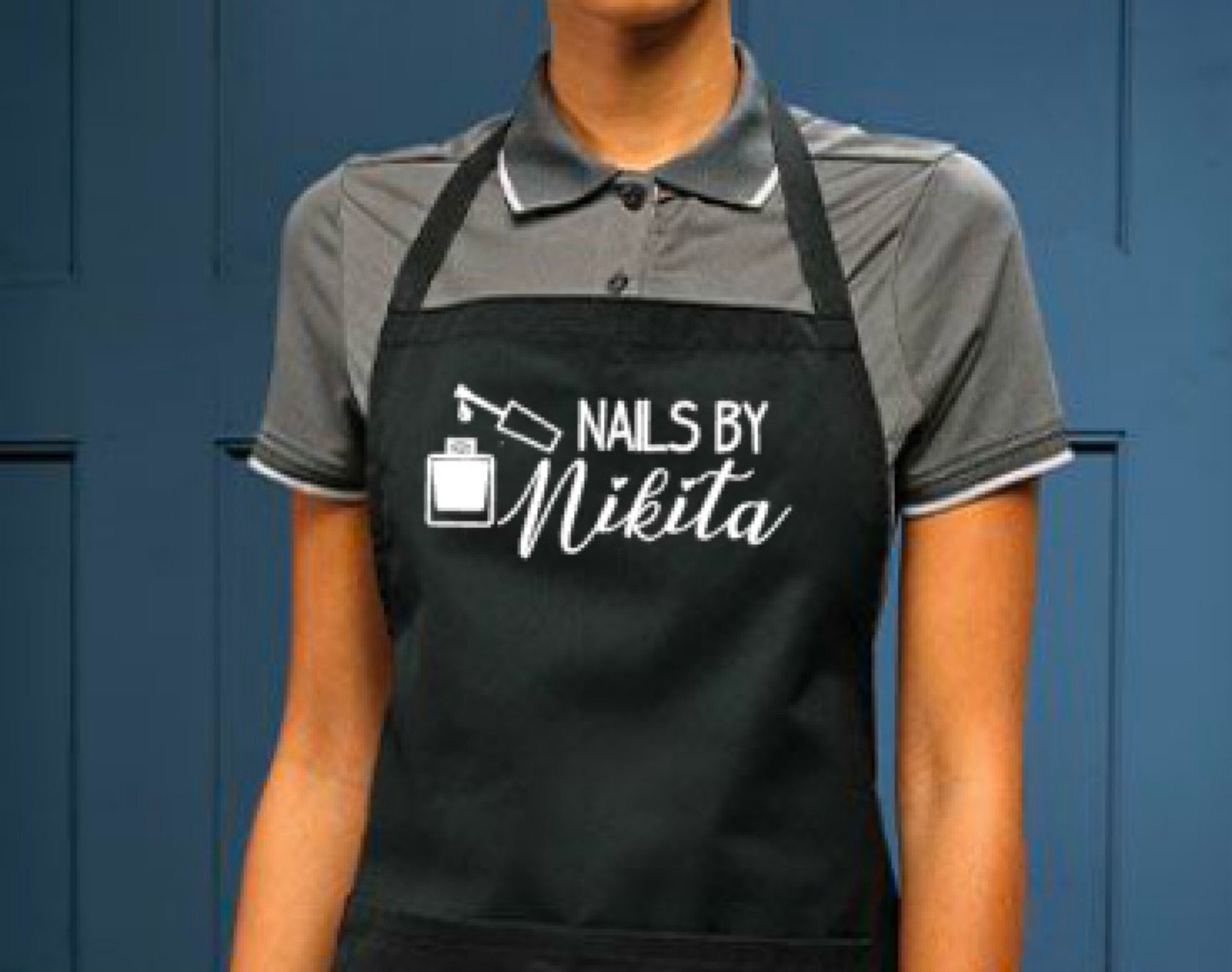 Personalised Nail Technician Apron Nail Salon Apron Apron Etsy UK