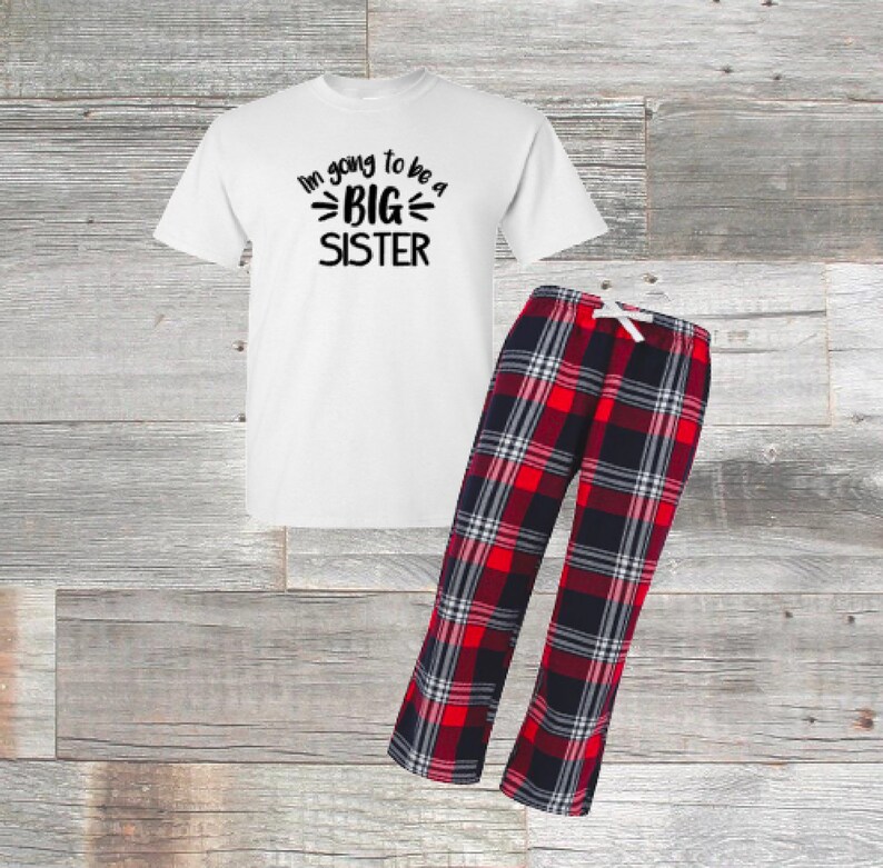 Big Sister Pyjama Set Children's Kids Pyjamas I'm | Etsy