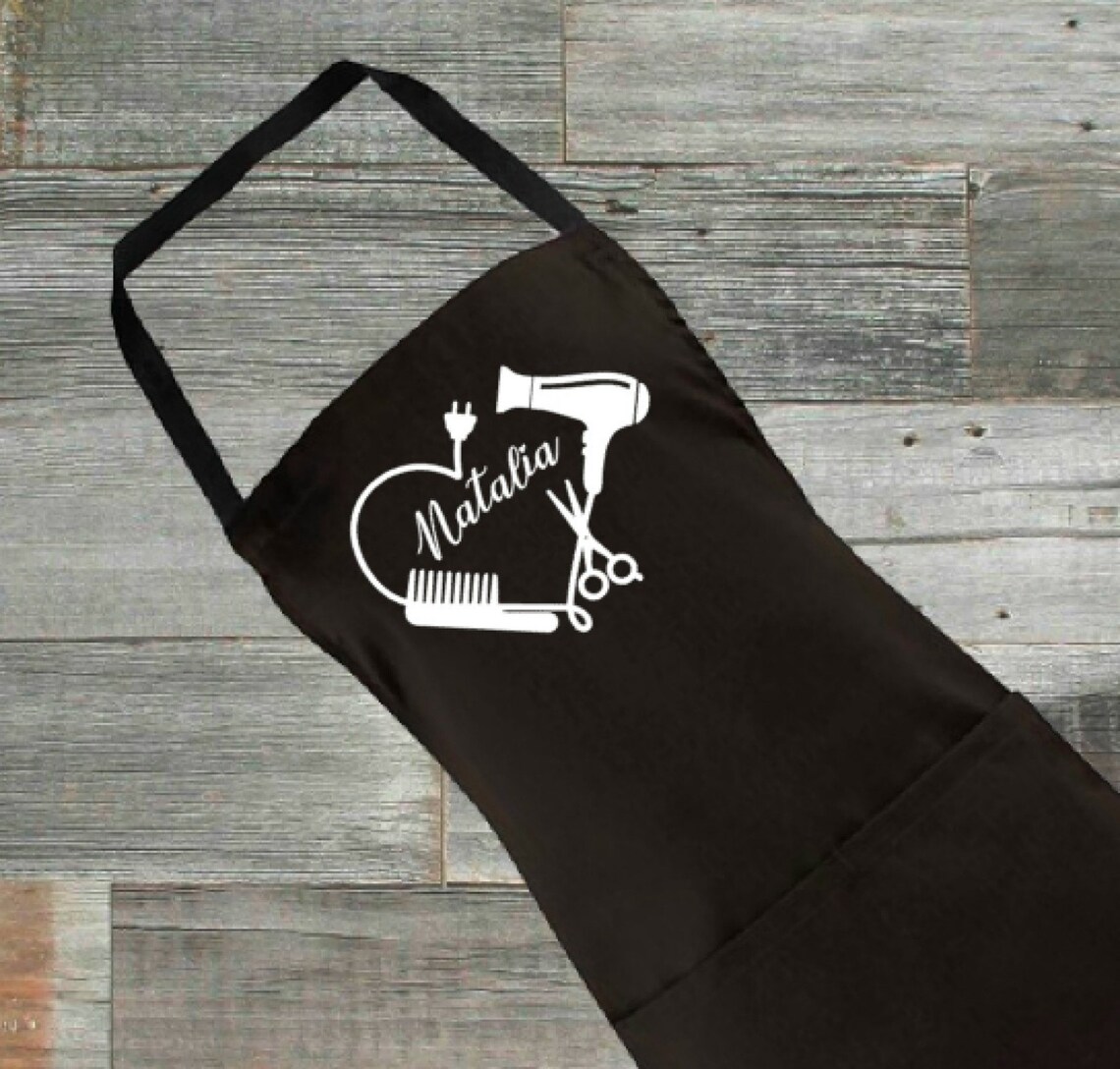 Personalised Hair Stylist Apron Hairdressers Apron Apron Etsy