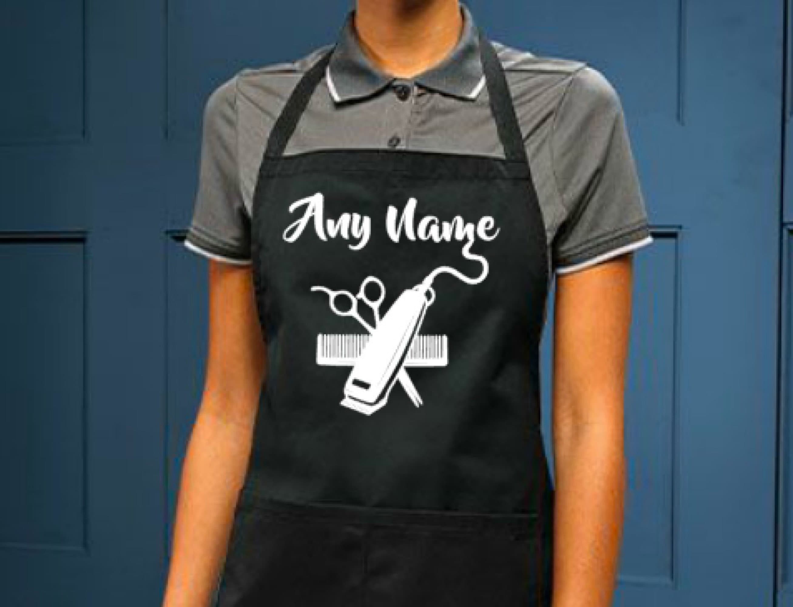 Personalised Barber Apron Barber's Apron Apron With 2 Etsy