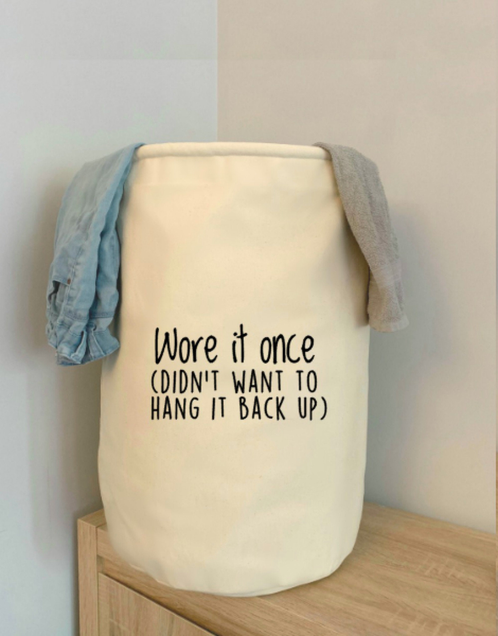 Laundry Basket Wore It Once Didn't Want to Hang It Back - Etsy Australia Laundry Basket Wore It Once Didn't Want to Hang It Back - Etsy Australia