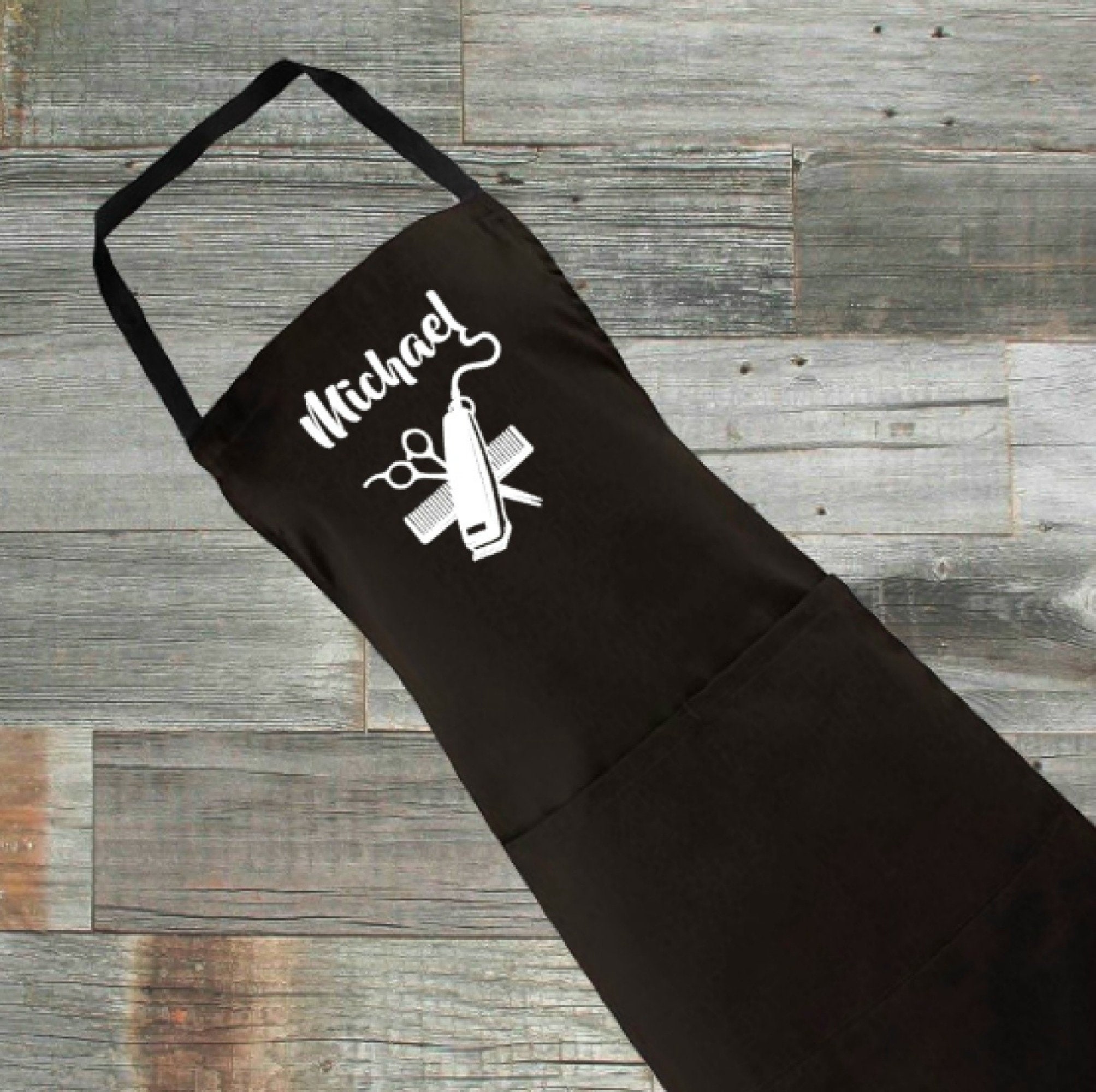 Personalised Barber Apron Barber's Apron Apron With 2 Etsy
