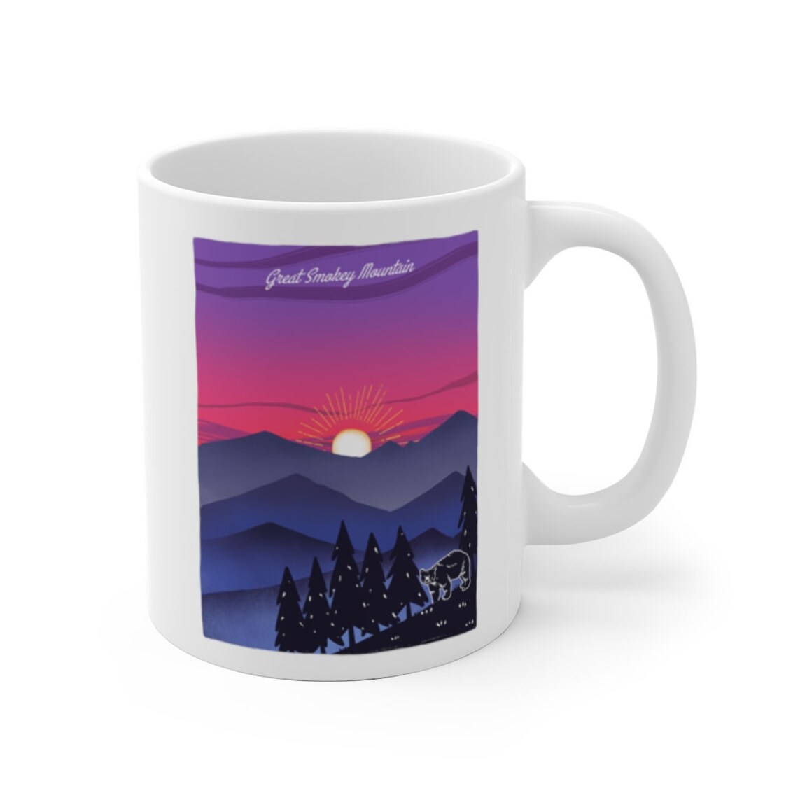 Great Smoky Mountains National Park mug Travel Mug National Etsy