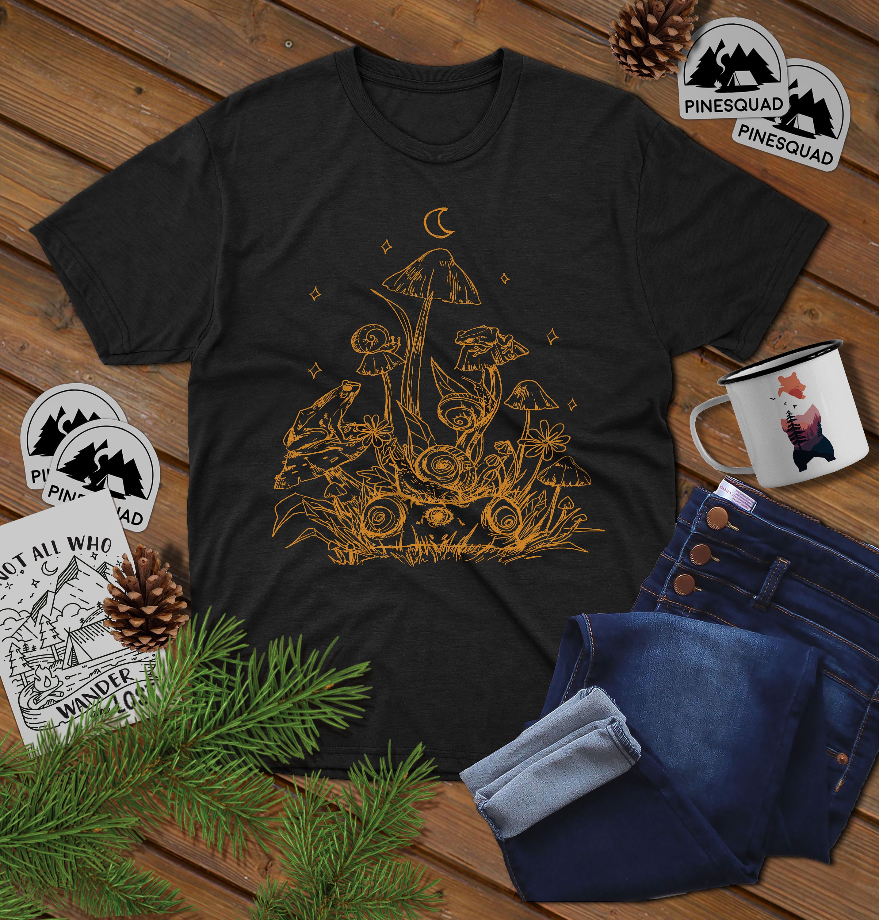 Mushroom Frog Mushroom shirt Frog Shirt Magic Mushrooms Etsy