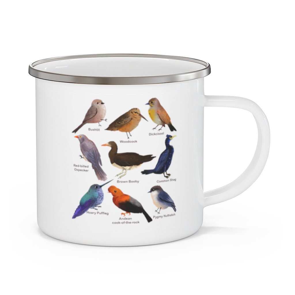 Fowl Language Bird Bird Watching Enamel Mug Funny Mug Nice