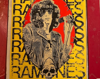 Ramones art print ‘Cretin Hop’ punk screen print art