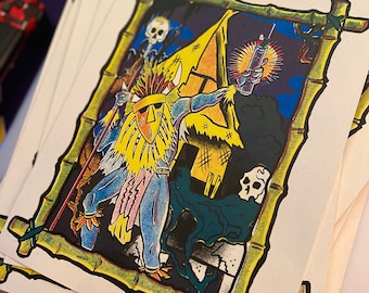 Tiki art print ‘Now I’m Feeling Zombified’