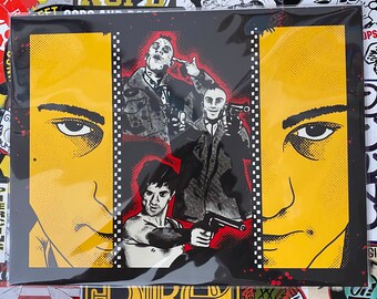 Taxi driver Travis Bickle art print