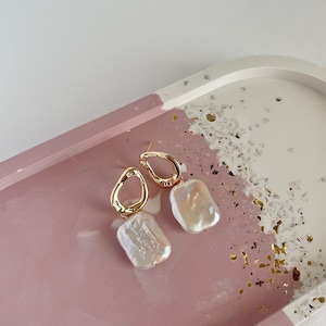 Statement Pearl Earrings,Freshwater Pearl Earrings,Gold Pearl Earrings Dangle,Wedding Earrings,Vintage Earrings,Bridesmaid Gift
