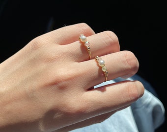 Real Pearl Ring - Etsy