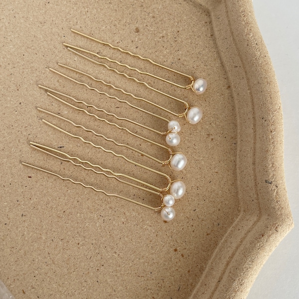Real Freshwater Pearl Hair Pin,Bridal Hair Pin,Wedding Hair Pin,Wedding hair Clip,Bridal Hair Pin,Set Of 3,6,9