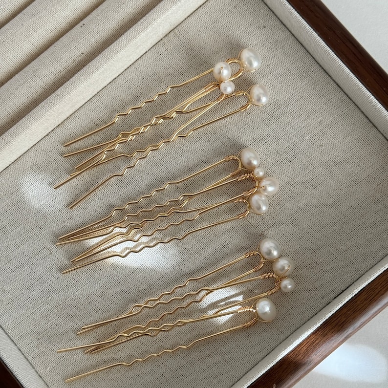 Real Freshwater Pearl Hair Pin,Bridal Hair Pin,Wedding Hair Pin,Wedding hair Clip,Bridal Hair Pin,Set Of 3,6,9 9