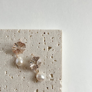 Baroque Pearl Earrings,Pearl Earrings Dangle,Bridesmaid Jewelry,Freshwater Pearls,Large Baroque Earring,Gift For Her
