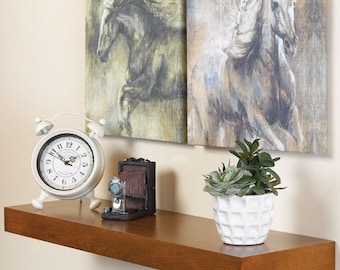 Estante flotante simple de madera de arce duro