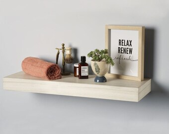 Estante flotante de alta calidad: estratos termo-texturizados de madera-grano