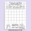 June 2025 Coloring Calendar Printable, June Colorable Monthly Calendar ...
