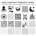 High Contrast Baby Cards,black and White Baby Flash Cards Digital ...