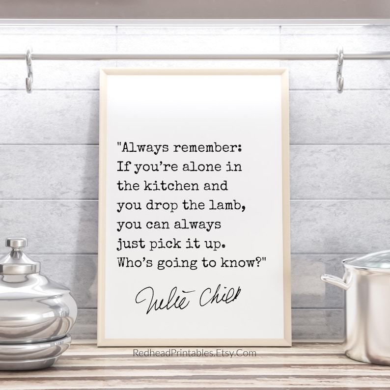 Julia Child Printable Wall Art Julia Child Quote French Etsy