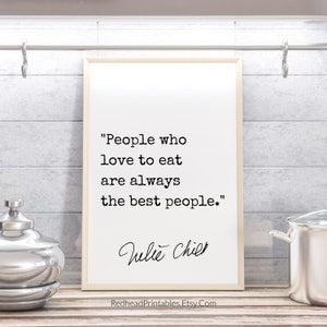 Julia Child Quote Printable, A Party Without Cake is Really Just a Meeting, Foodie Wall Art, Kitchen Wall Art, Restaurant Decor, Cooking