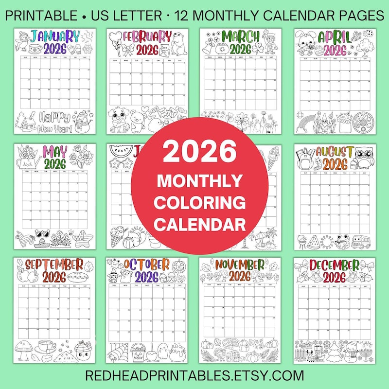 Mandala Calendar 2026 - Etsy