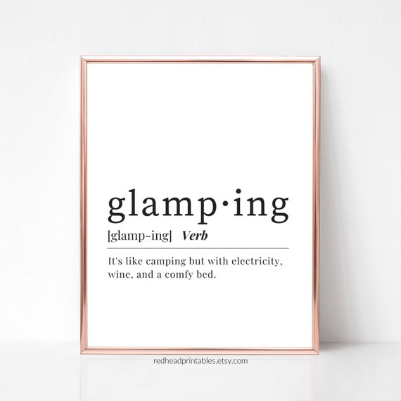 Glamping Printable Wall Art Glamping Dictionary Digital - Etsy Canada Glamping Printable Wall Art Glamping Dictionary Digital - Etsy Canada