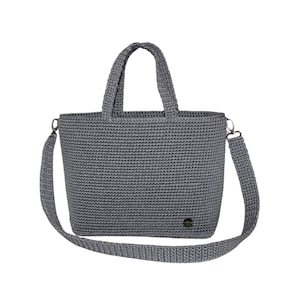 Handgefertigte Gehäkelte Tragetasche: Crossbody Uni Tragetasche